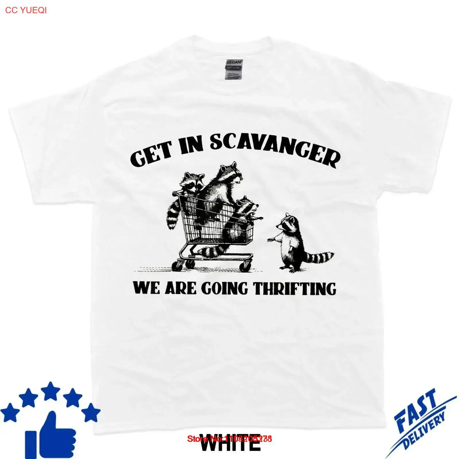 Thrift Vintage Fashion Usa - تي شيرت Get In Scavenger We're