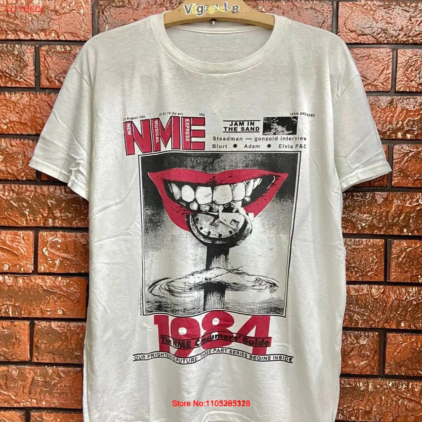 Vintage Fashion Magazine Covers - تي شيرت بتصميم غلاف مجلة NME