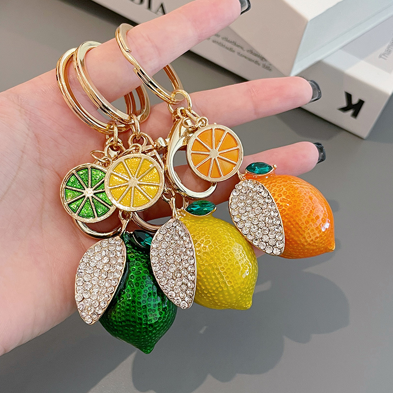 Vintage Fashion Ornaments - EASYA تقليد الفاكهة حلية سلسلة مفاتيح