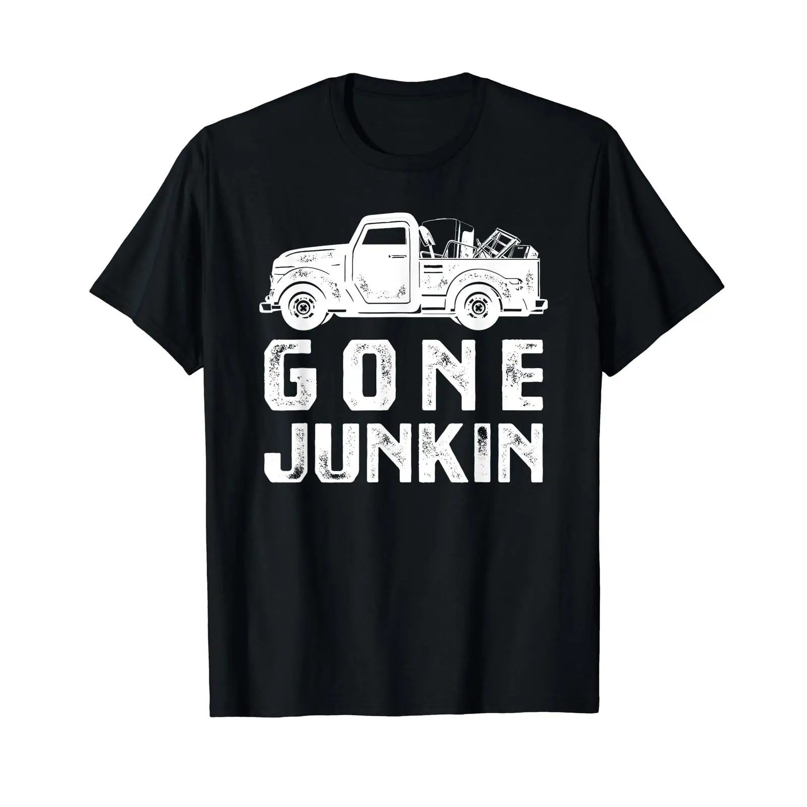 Thrift Vintage Fashion Usa - تي شيرت Funny Junker Gone Junkin