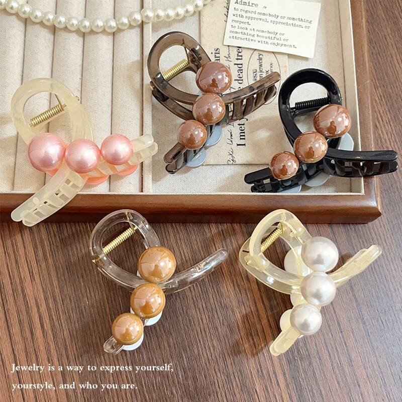 الكورية اللؤلؤ الصليب مخلب شعر - مراجعة Vintage Fashion Ornaments وسعره