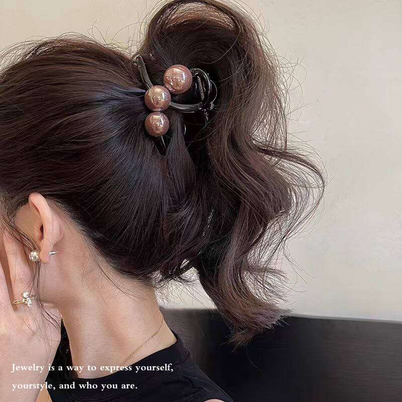 الكورية اللؤلؤ الصليب مخلب شعر - مراجعة Vintage Fashion Ornaments وسعره