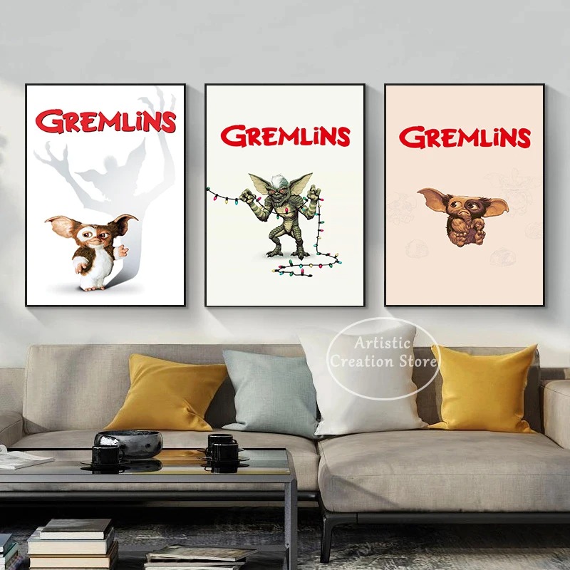 فن ملصق Gremlins للأفلام الكلا - مراجعة Vintage Fashion Illustrations وسعره
