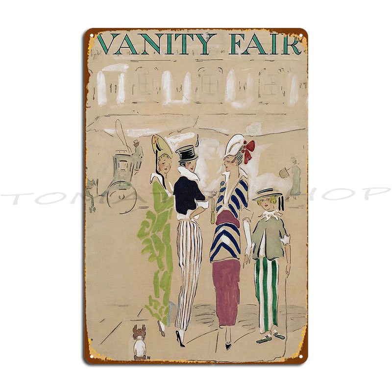 لوحة معدنية بتصميم غلاف مجلة أ - مراجعة Vintage Fashion Magazine Covers وسعره