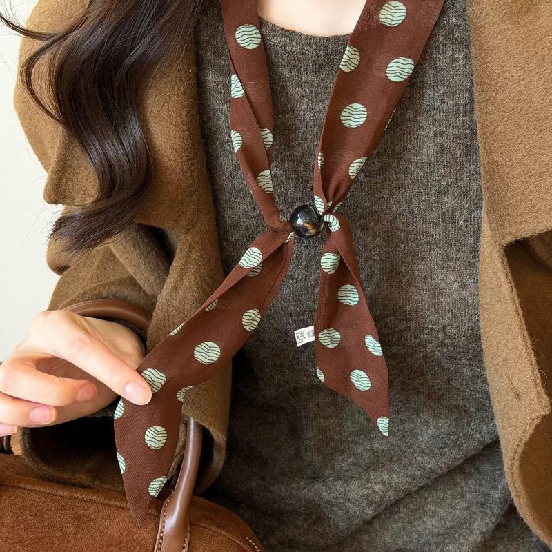 وشاح شيفون عتيق الطراز بنقاط ا - مراجعة Vintage Fashion Wear وسعره